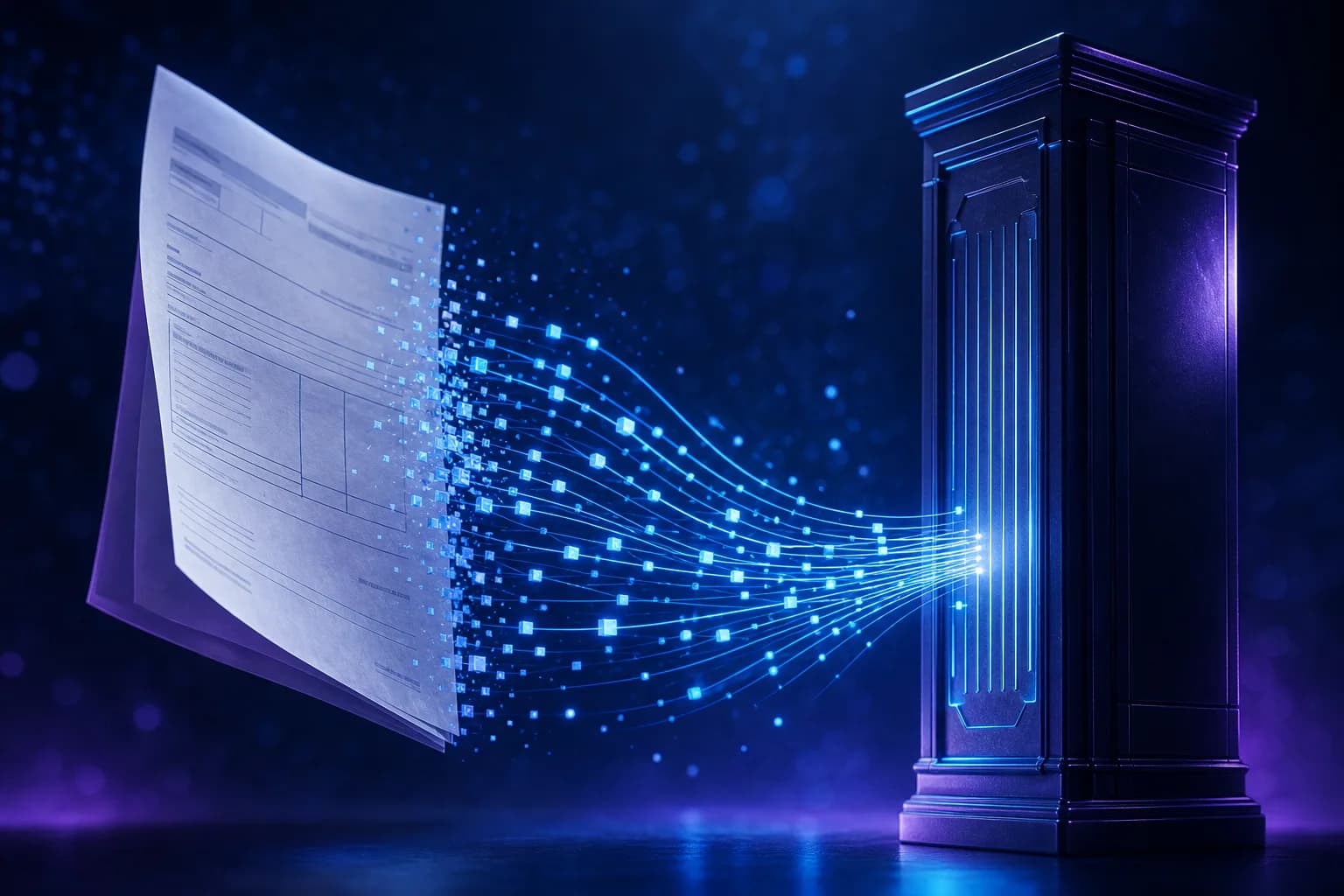 FlowParse converting a PDF bank statement into a file that imports into a3