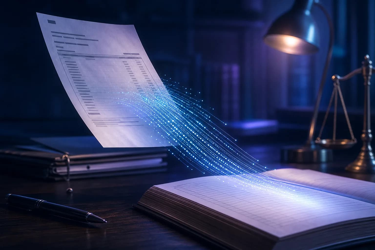 FlowParse converting a PDF bank statement into a file that imports into DATEV