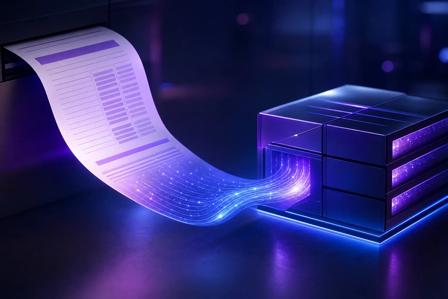 FlowParse converting a PDF bank statement into a file that imports into Odoo