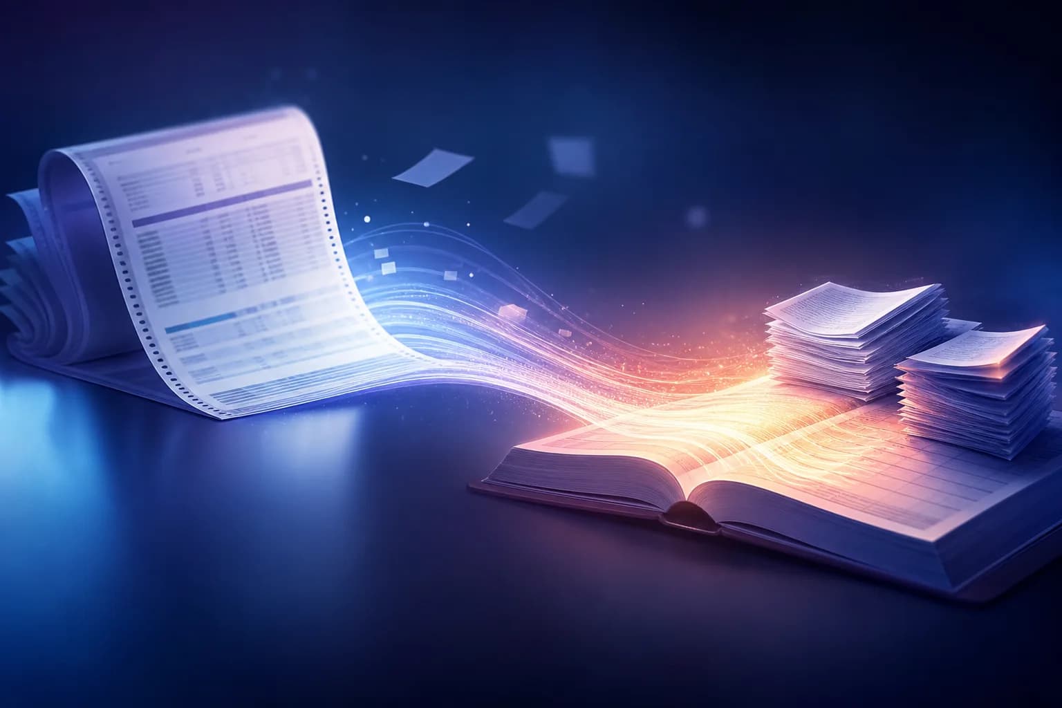 FlowParse converting a PDF bank statement into a file that imports into Sellsy