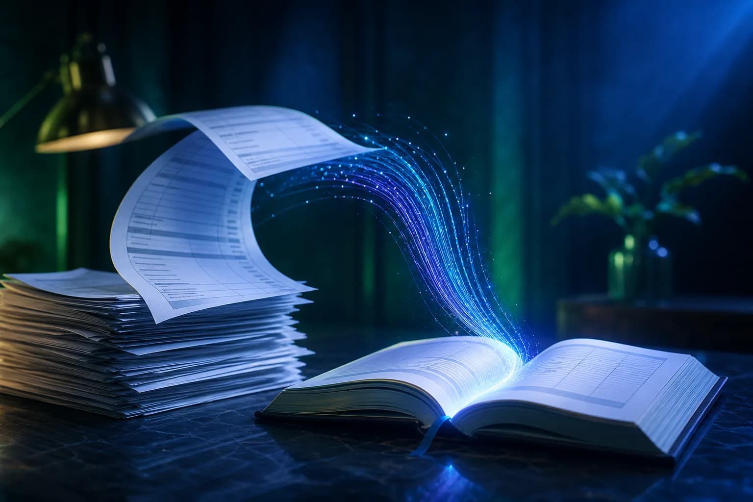 FlowParse converting a PDF bank statement into a file that imports into Zoho Books