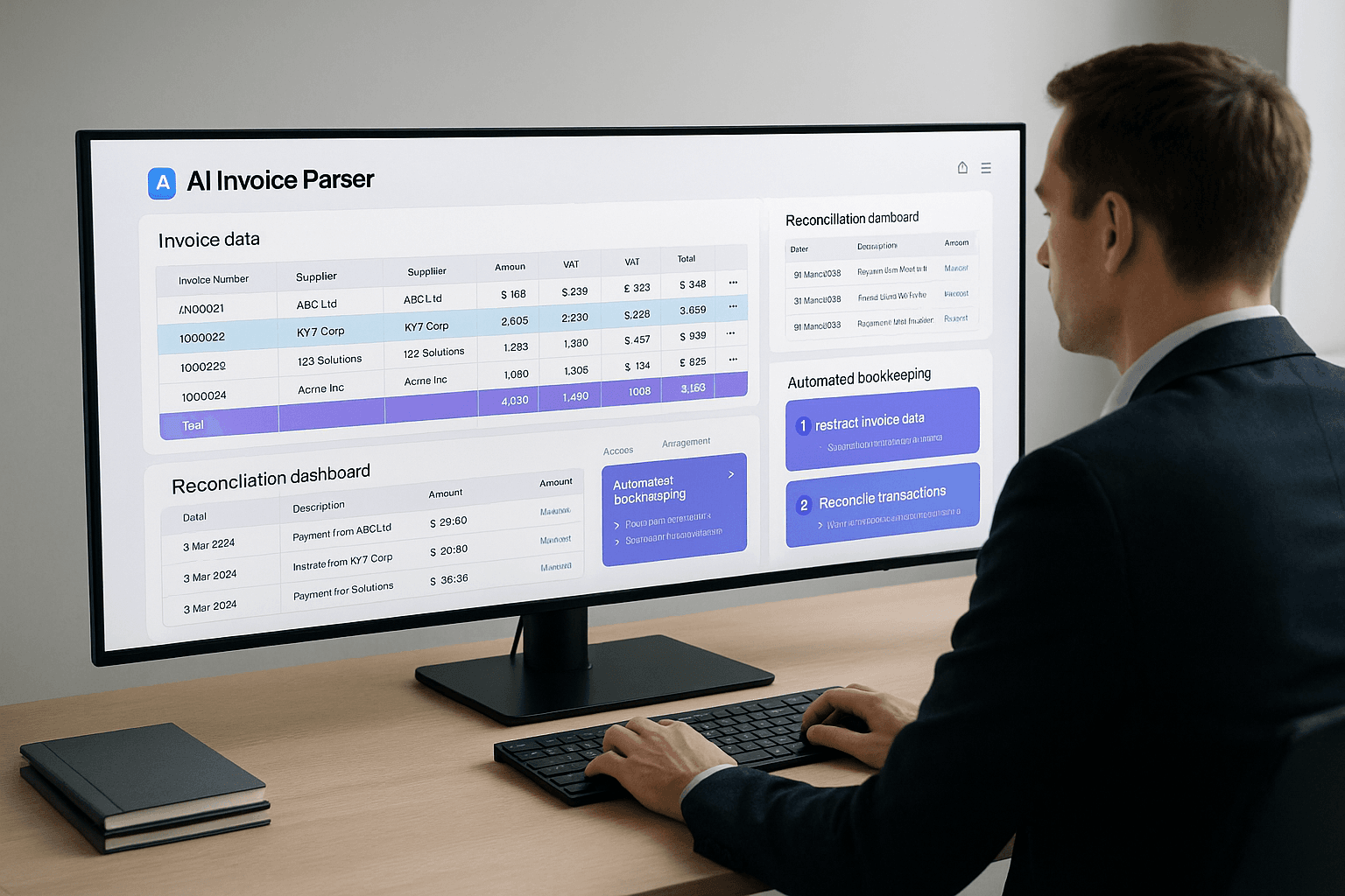 Accountant invoice workflow — AI invoice parsing for bookkeepers and accounting firms