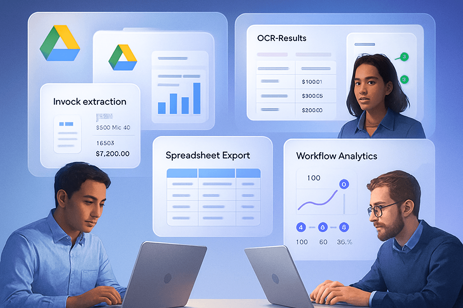 Accountants, ecommerce and agencies using Google Drive automation