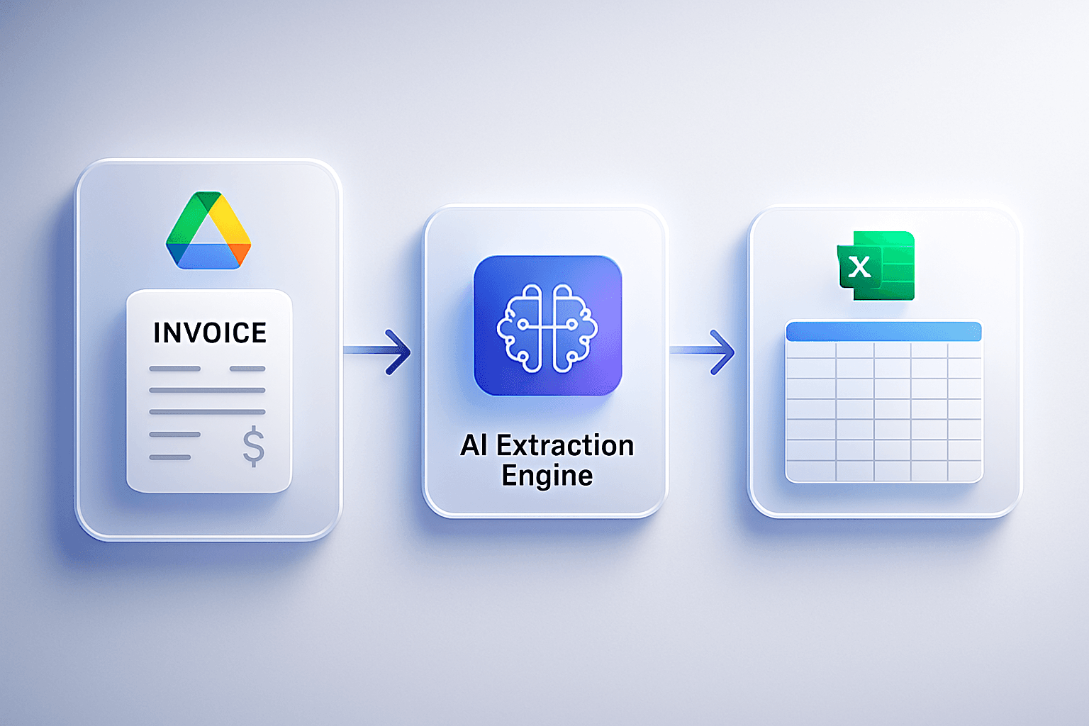 Step-by-step Google Drive invoice automation workflow