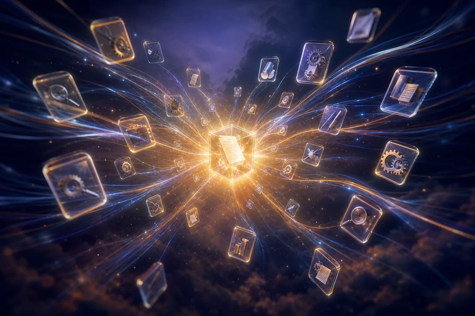 Eight real-world internal-tool scenarios resolving into structured, extracted data