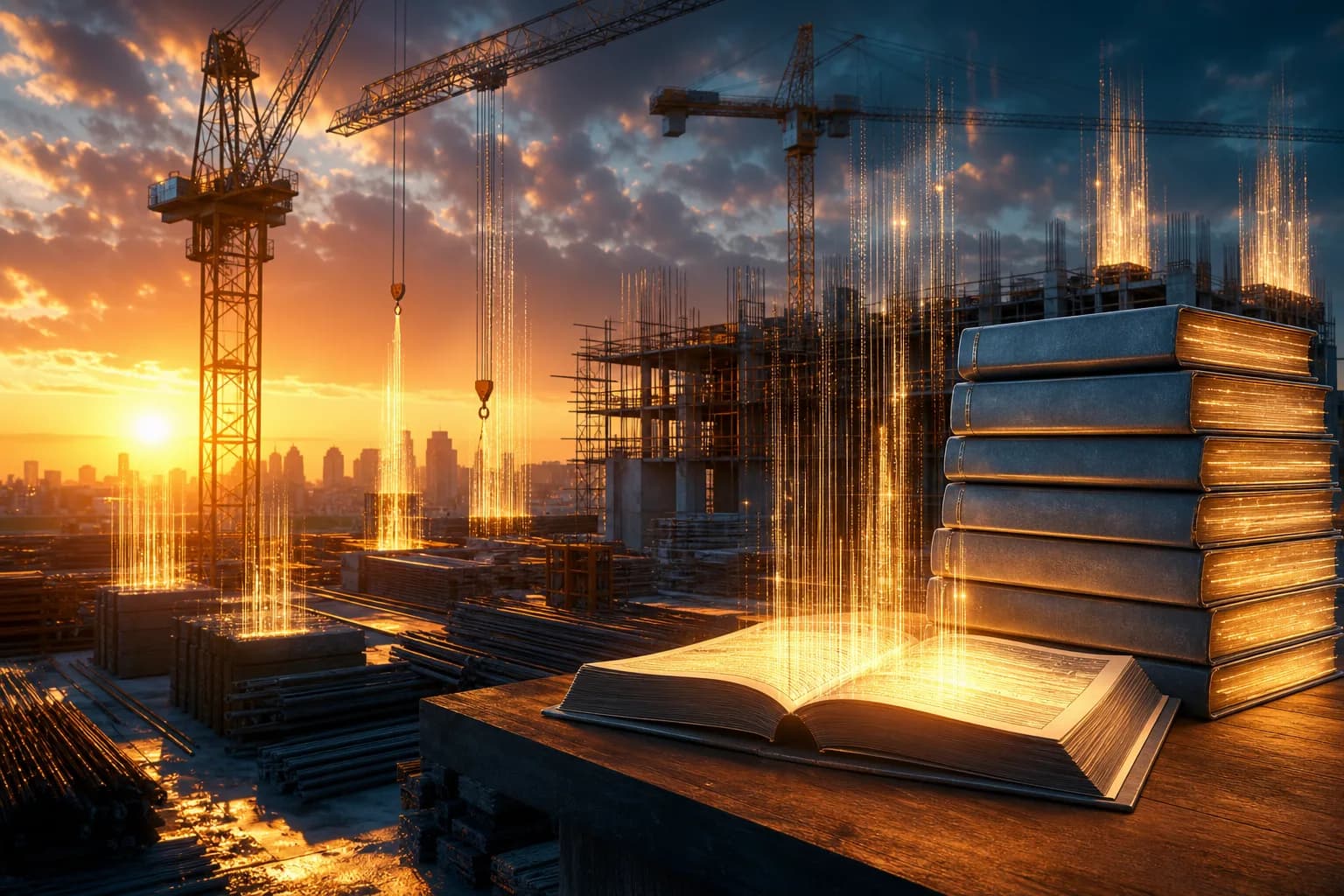 A construction company's bank statements converted into job-costed payment and receipt rows