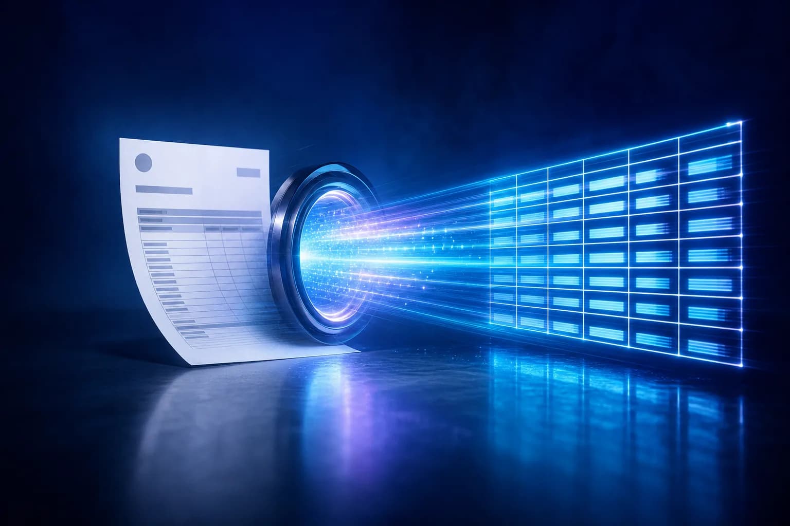 Een PDF-bankafschrift dat wordt geconverteerd naar gestructureerde data