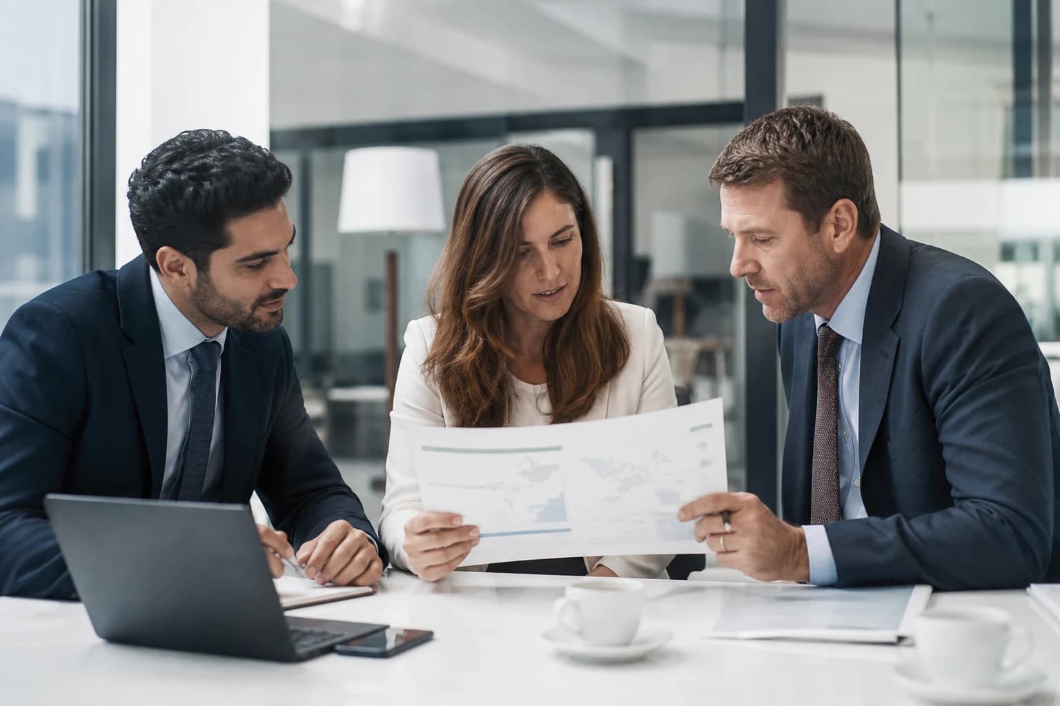 Bank statements from many practice locations read and organized for a group's roll-up reporting
