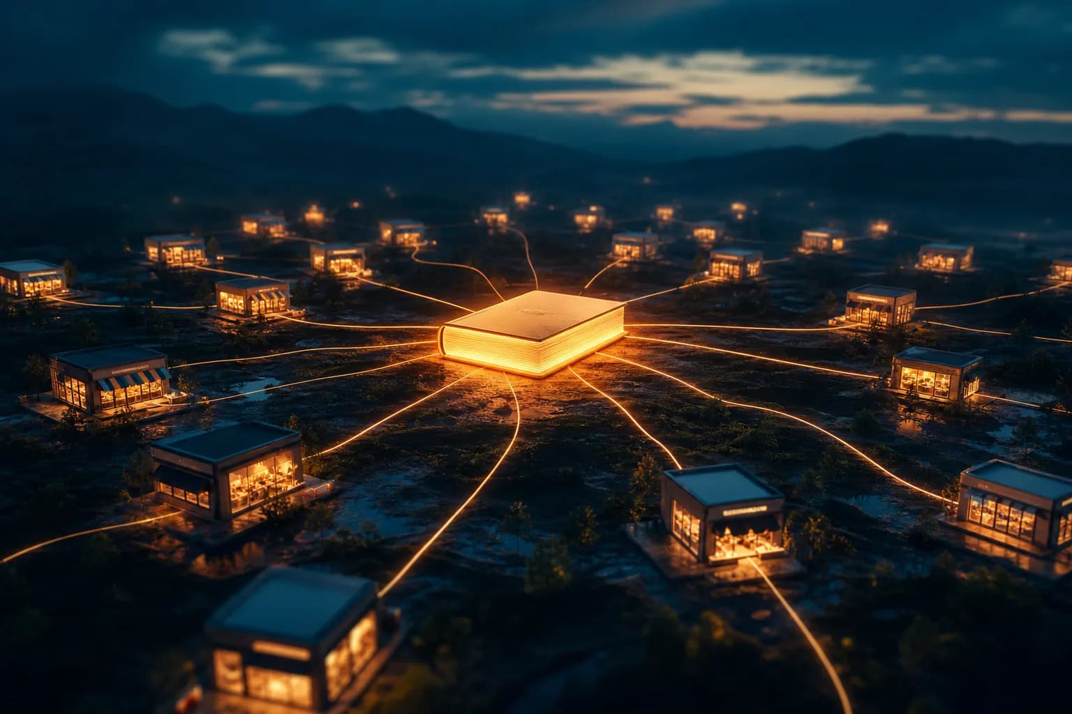 Scattered settlement reports from several channels resolving into one orderly picture