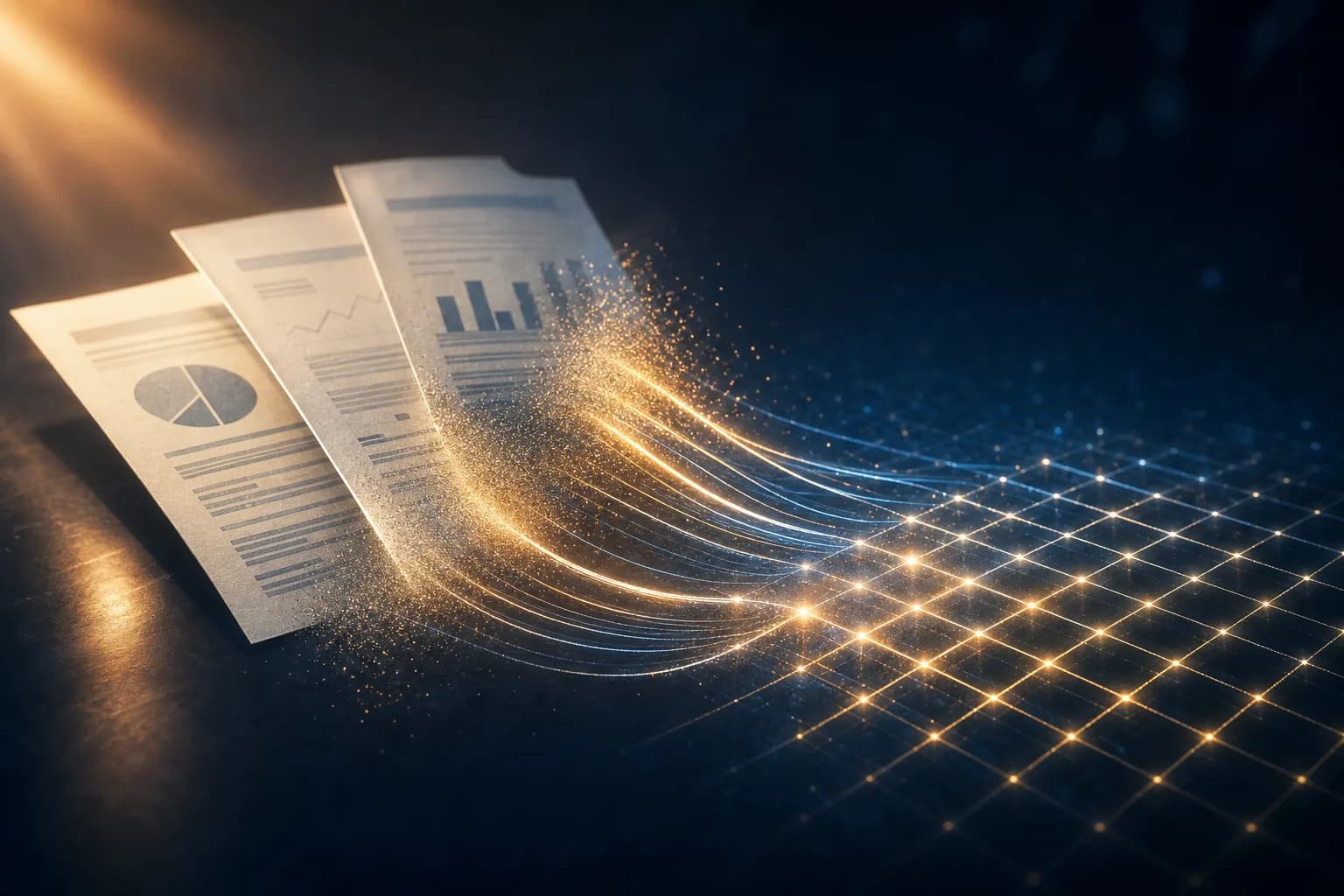 A financial statement PDF converted into a clean, structured Excel spreadsheet