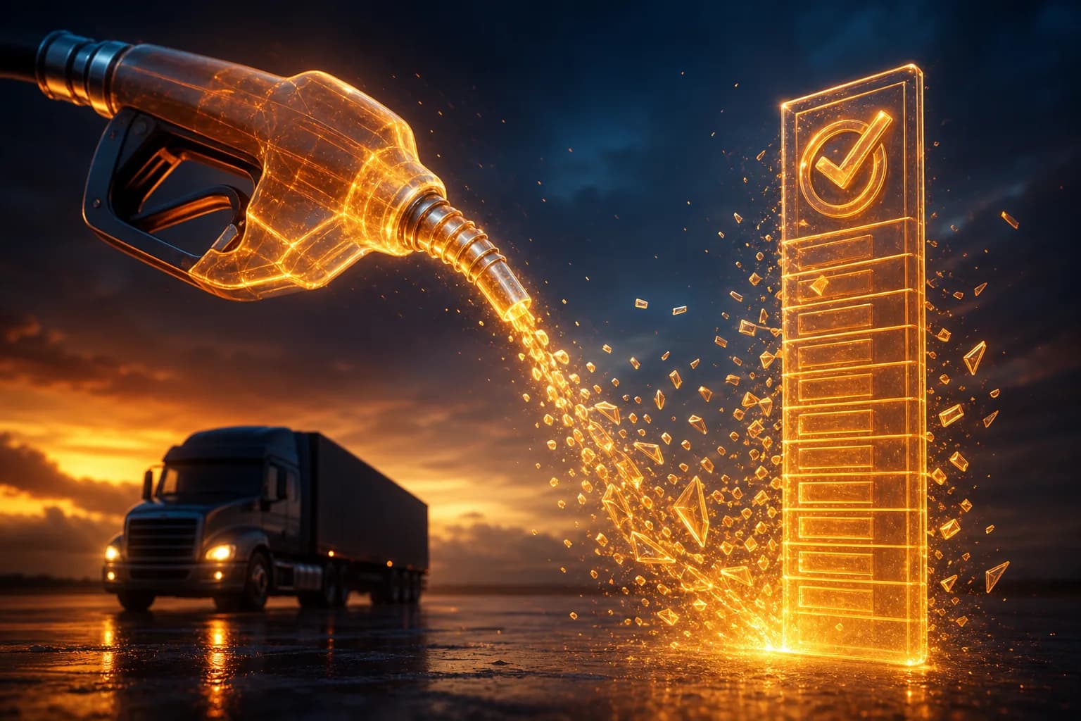 Individual fuel purchases resolving into one verified settlement deduction