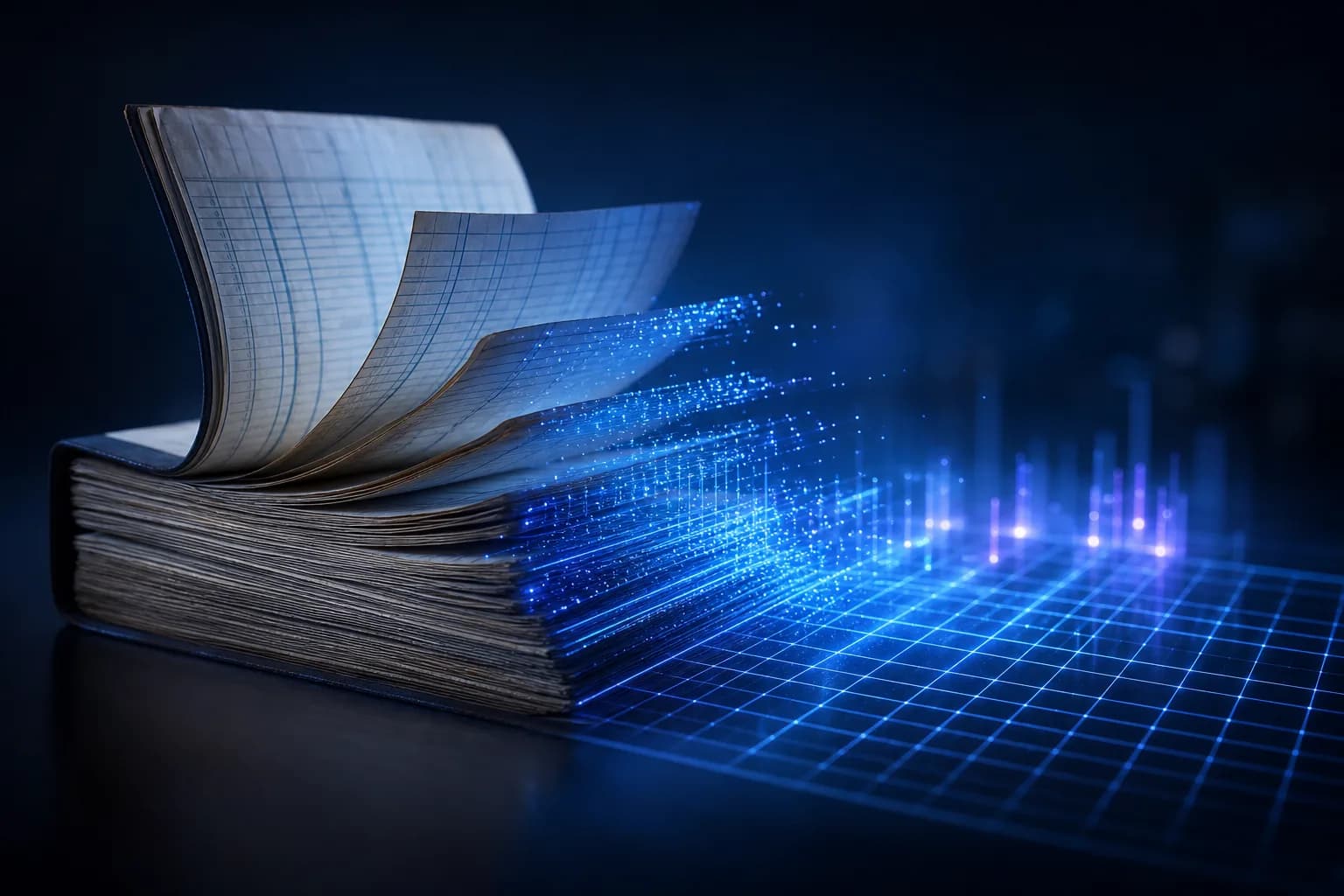 A general ledger PDF converted into a clean, structured Excel spreadsheet