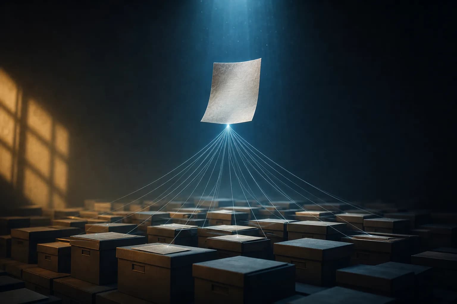 An audit evidence pack assembled from statements, invoices and reconciliations