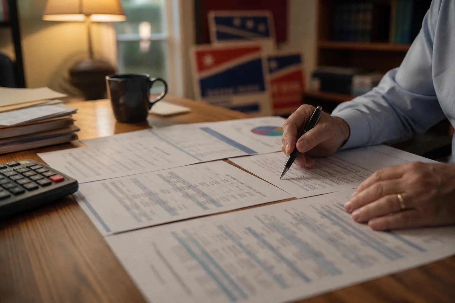 Eight steps from a raw bank statement to a documented, reconciled campaign account