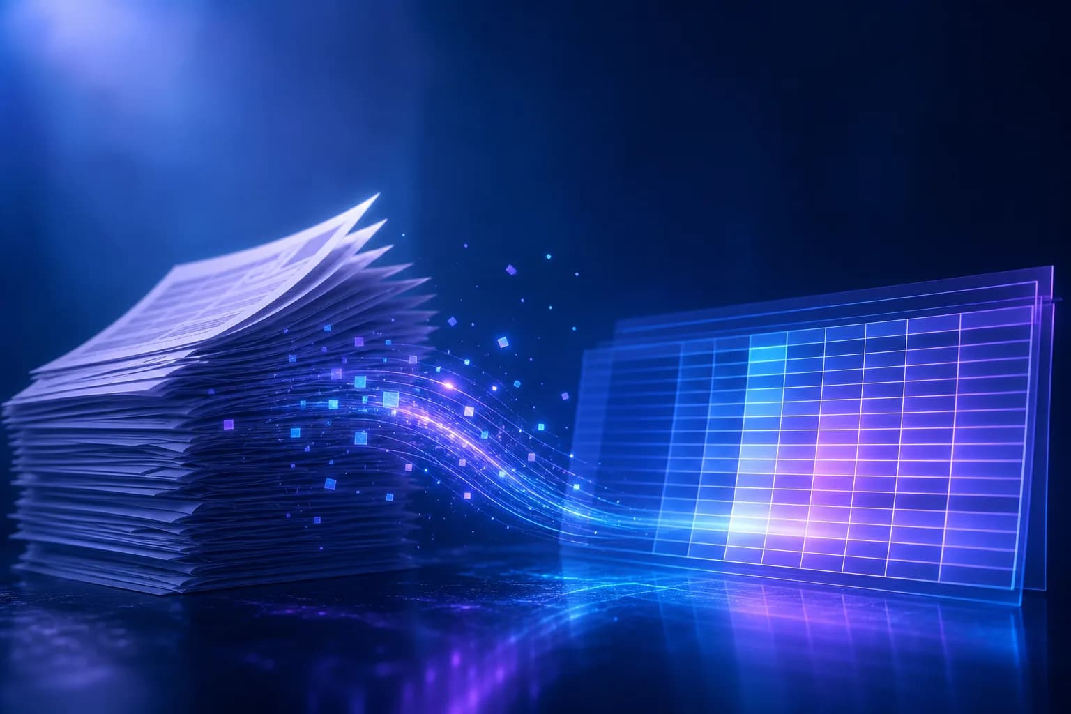 Un logiciel de relevé bancaire convertissant un PDF en tableau Excel
