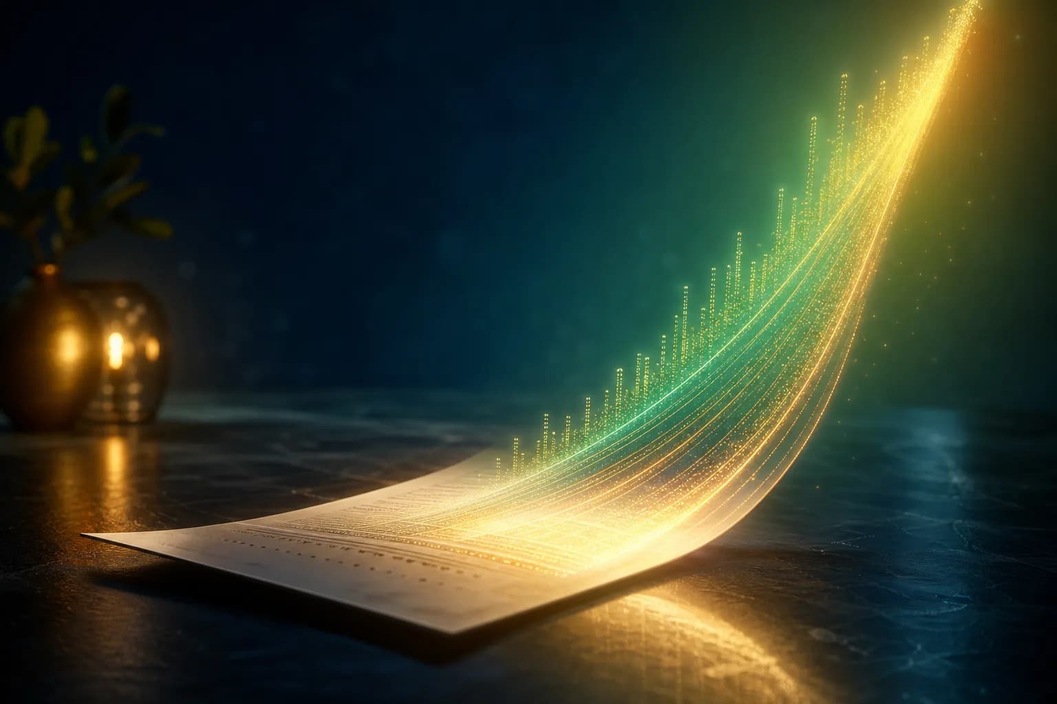A profit and loss statement PDF converted into a structured Excel spreadsheet