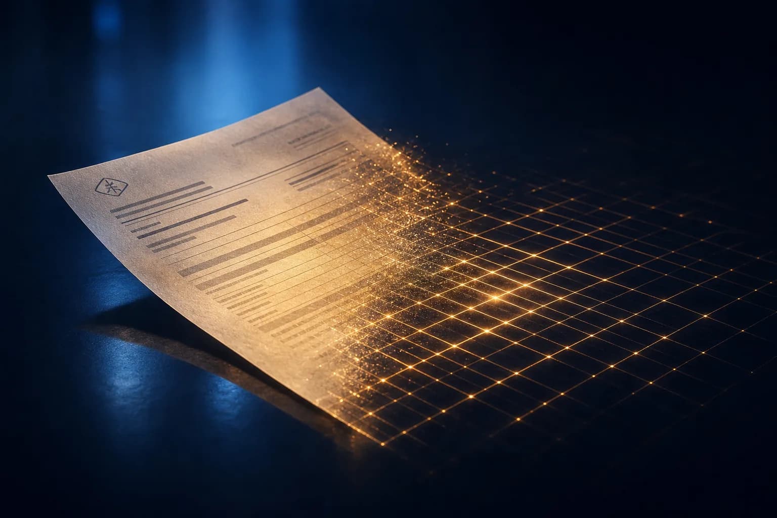 Un relevé bancaire PDF converti en tableau Excel propre