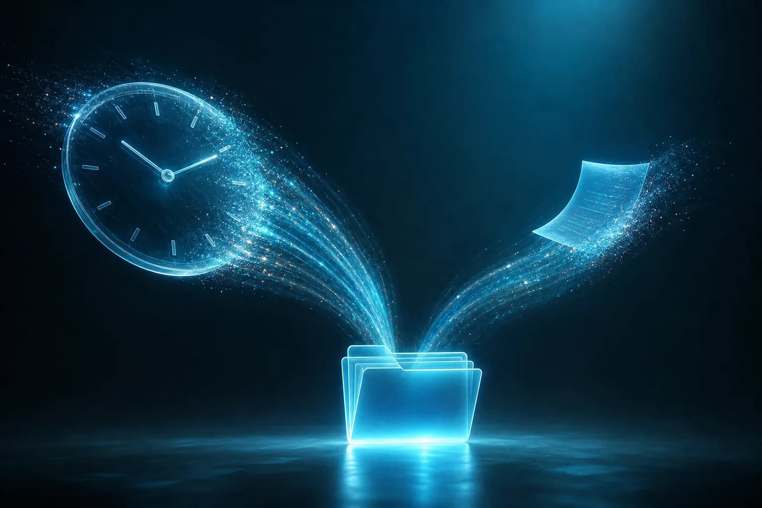 Timesheets and expense reports read and organized into traceable, audit-ready evidence