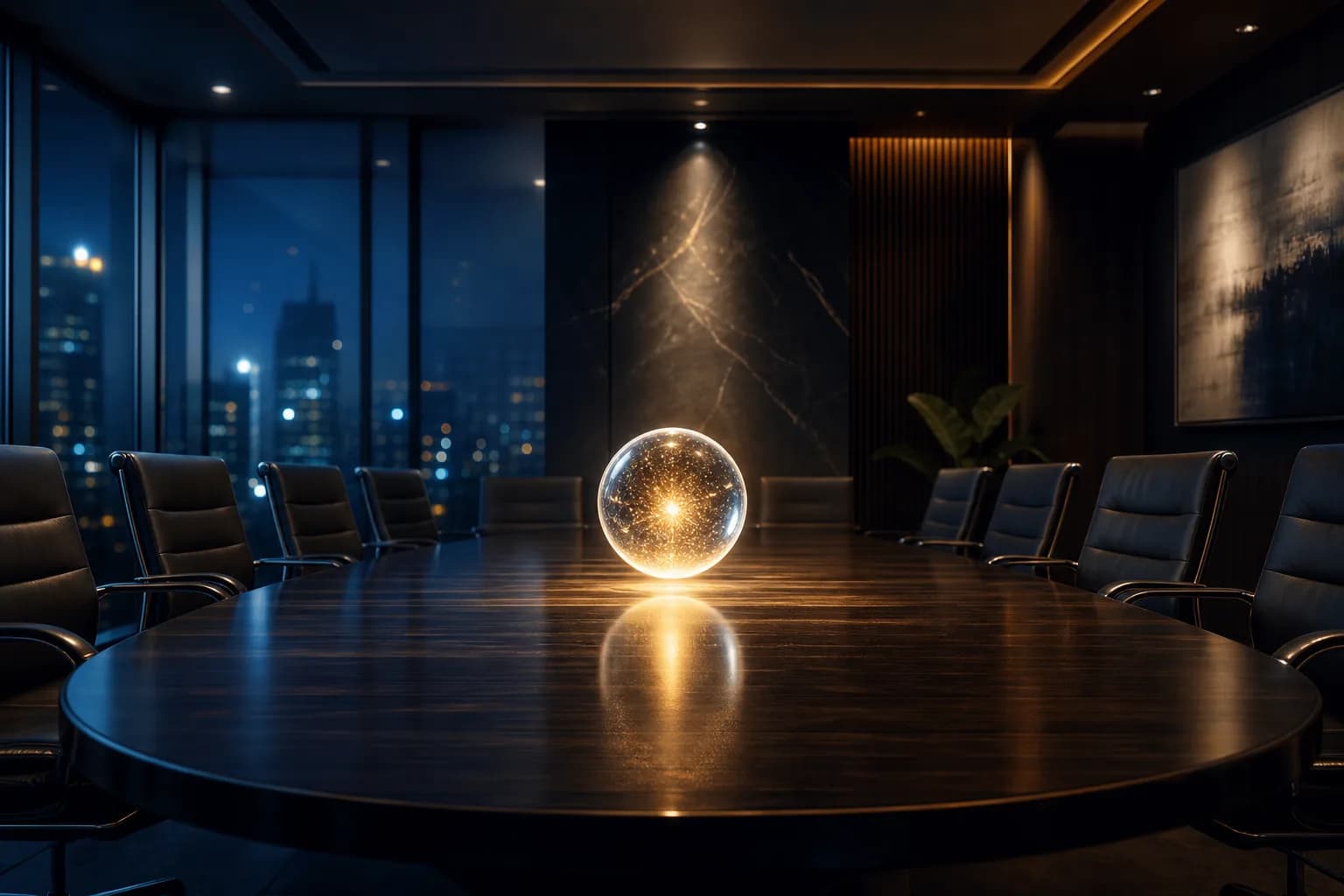 A board table with one clean weekly number in front of it