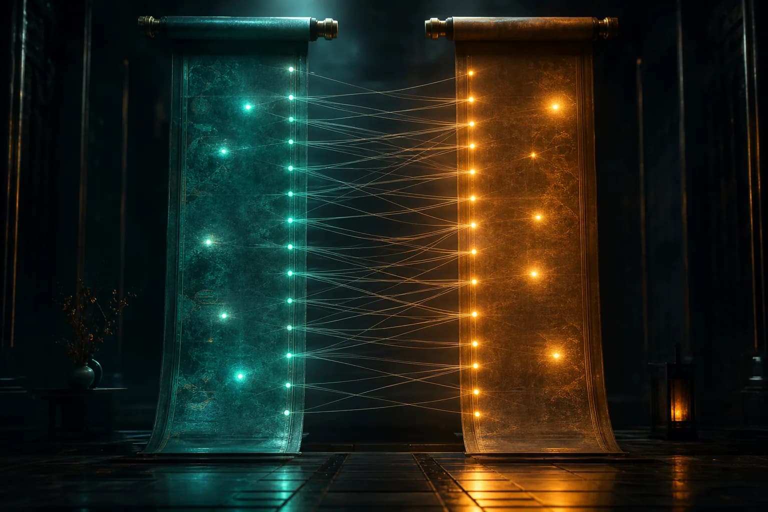 A supplier statement compared line by line against a purchase ledger
