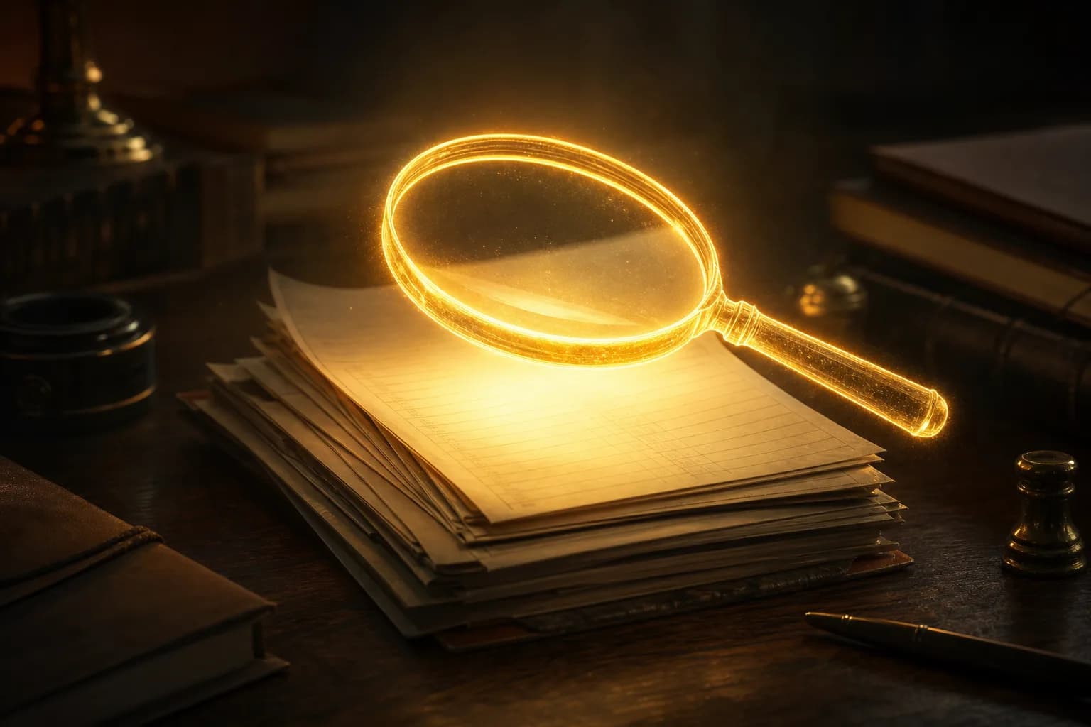 A payroll register examined line by line during an audit