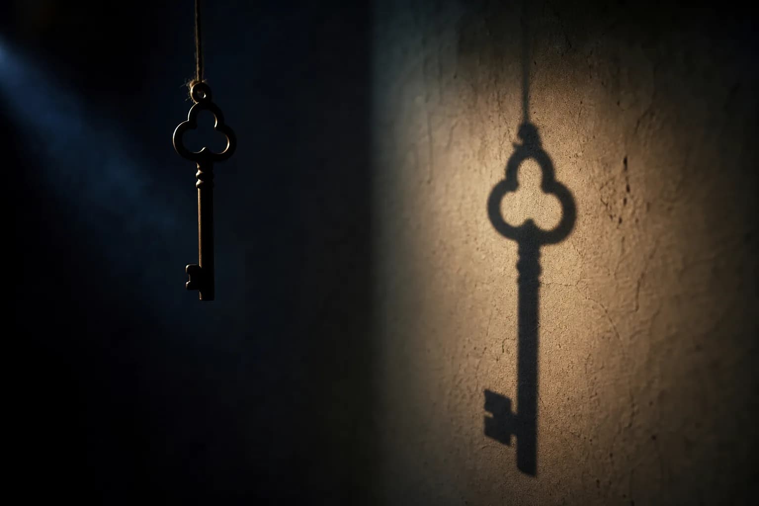 An unseen cause identified by the shape of the shadow it casts