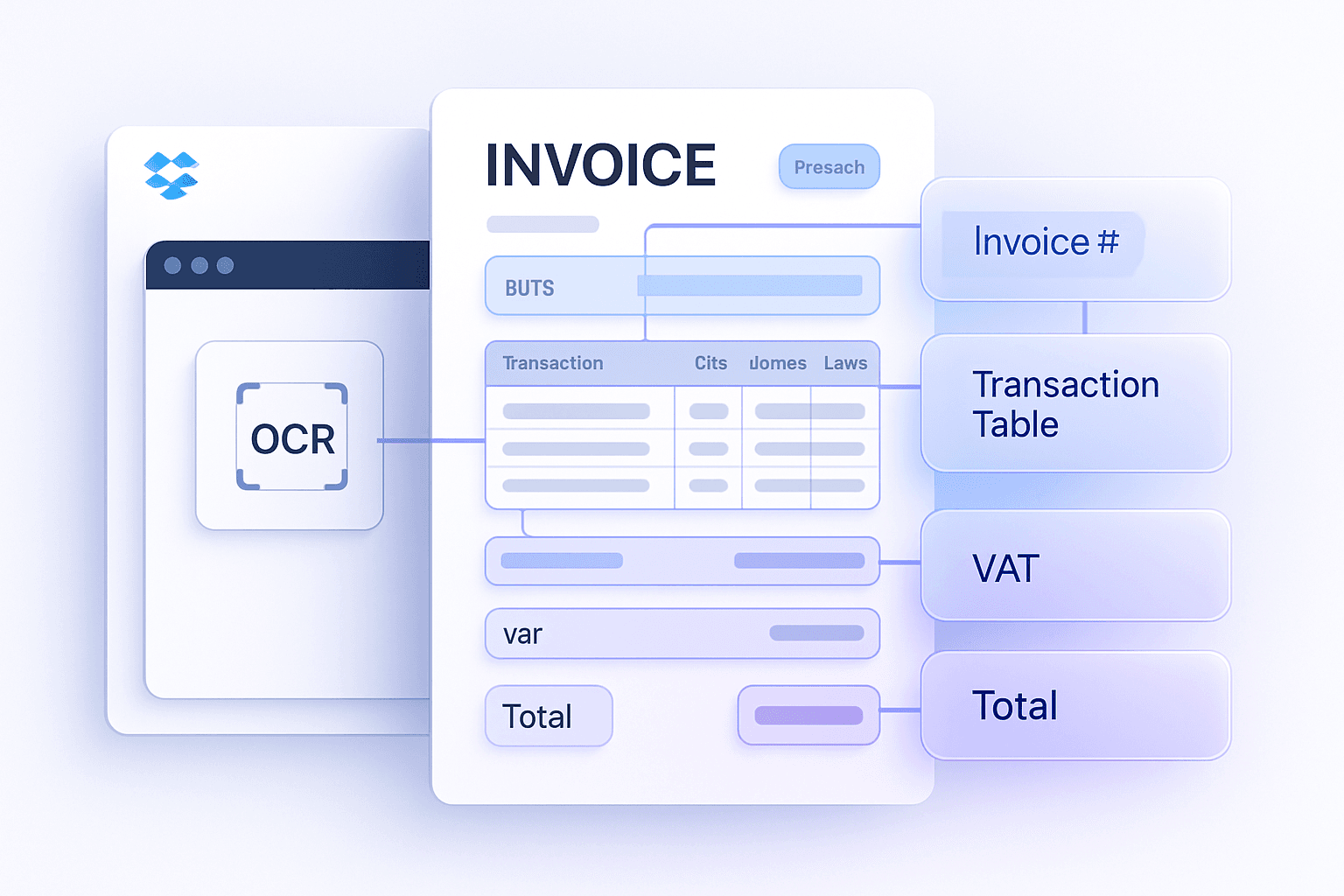 OCR reading scanned PDFs from Dropbox