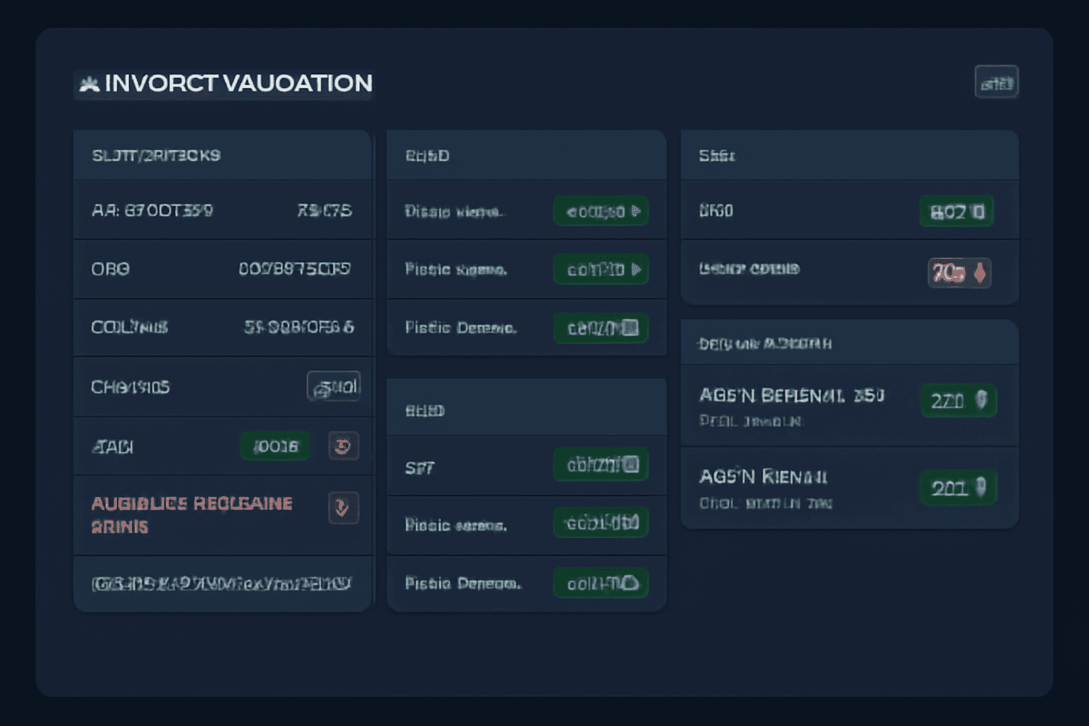 AI invoice validation dashboard reviewing invoice fields, totals, VAT information and supplier details