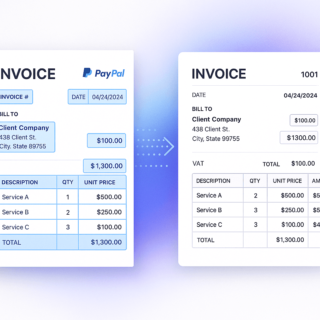 OCR for scanned Stripe invoice PDFs