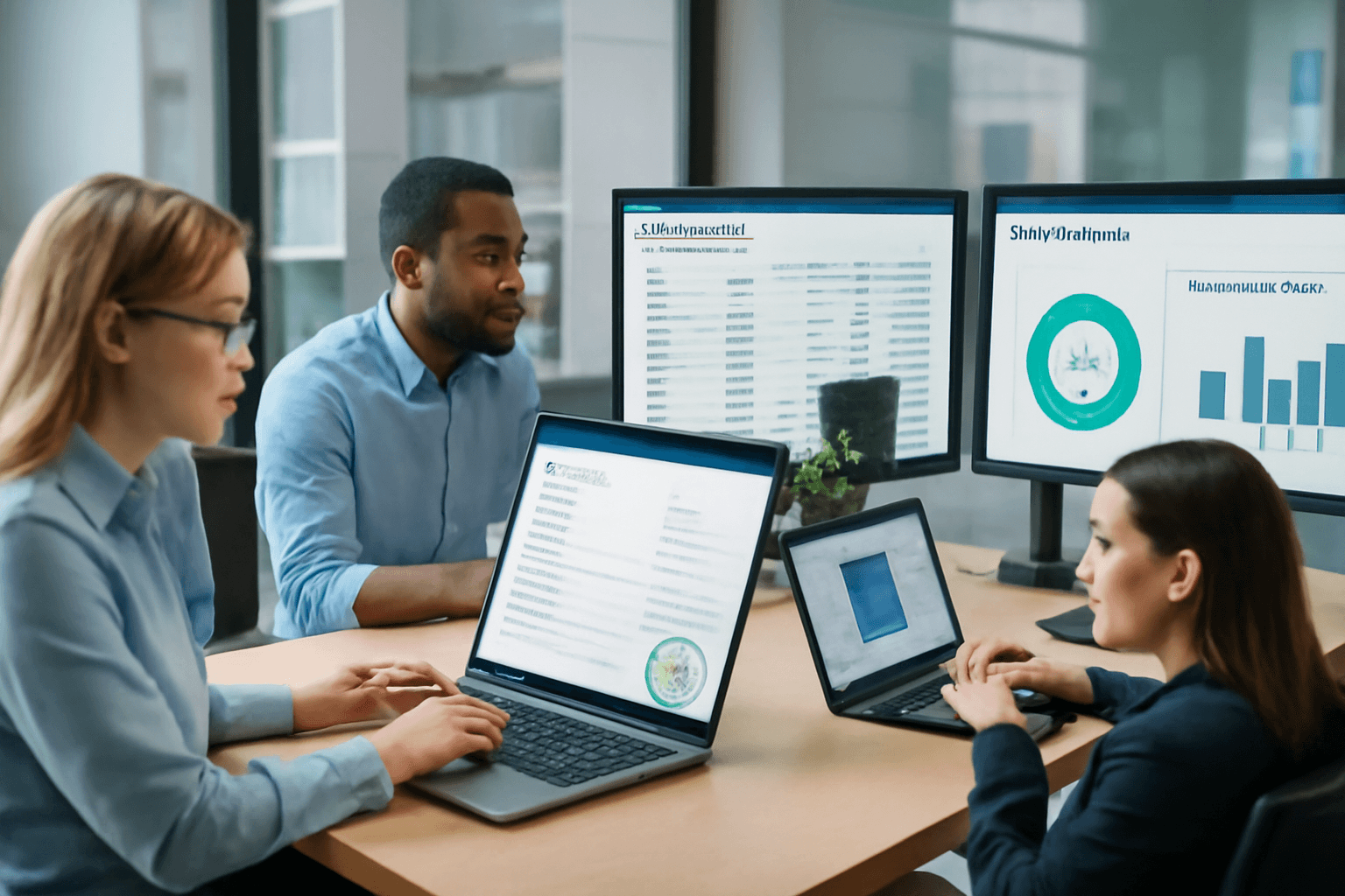 Modern finance operations team using AI-powered invoice validation best practices
