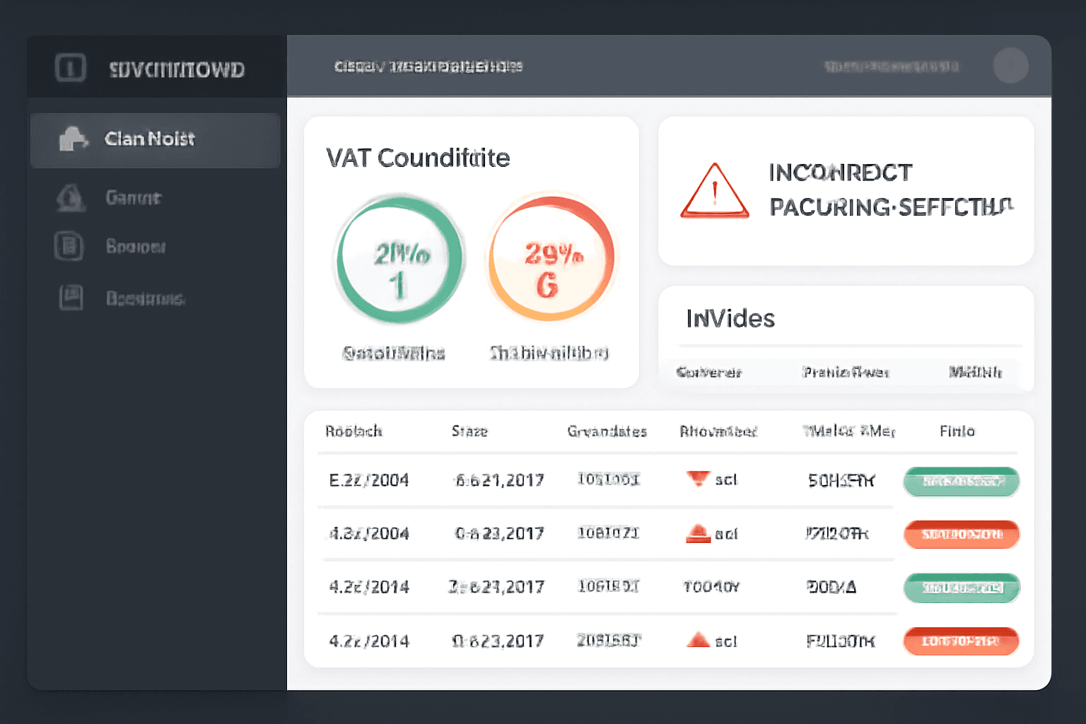 AI VAT validation engine identifying incorrect tax rates and VAT calculations