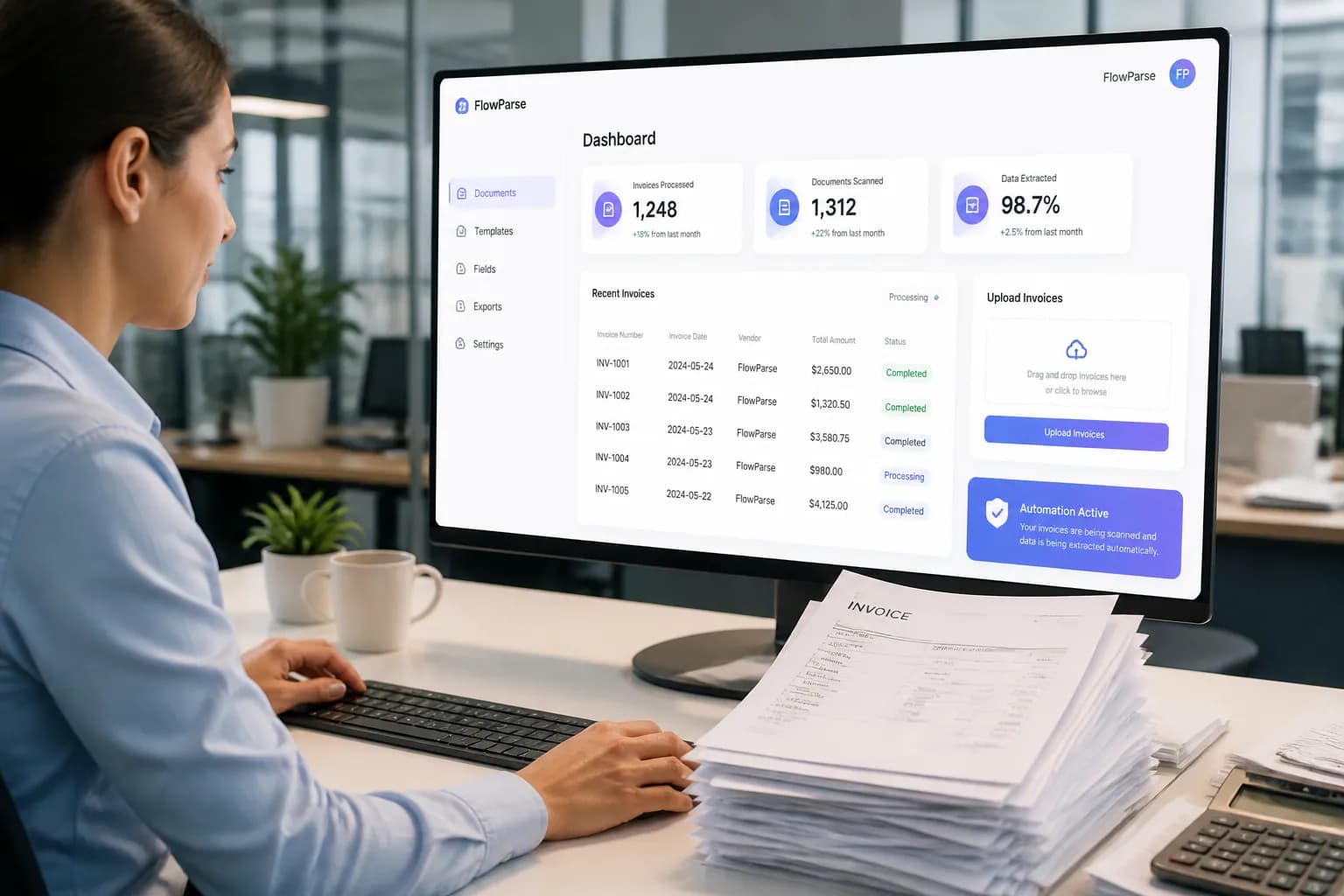 Real-world bookkeepers scenarios with FlowParse AI