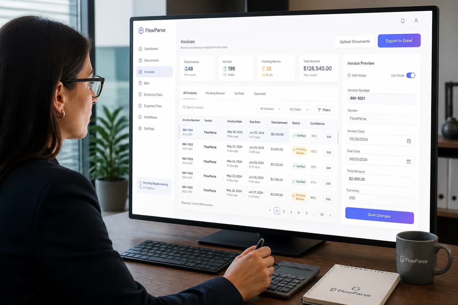 Real-world accountants scenarios with FlowParse AI